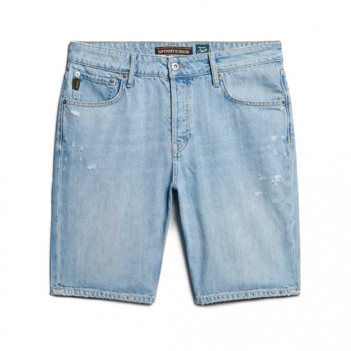 SUPERDRY Vintage Straight Shorts LIGHT BLUE