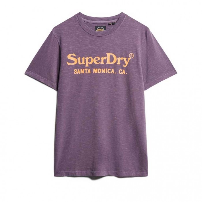 SUPERDRY Venue Classic Logo T-Shirt PURPLE