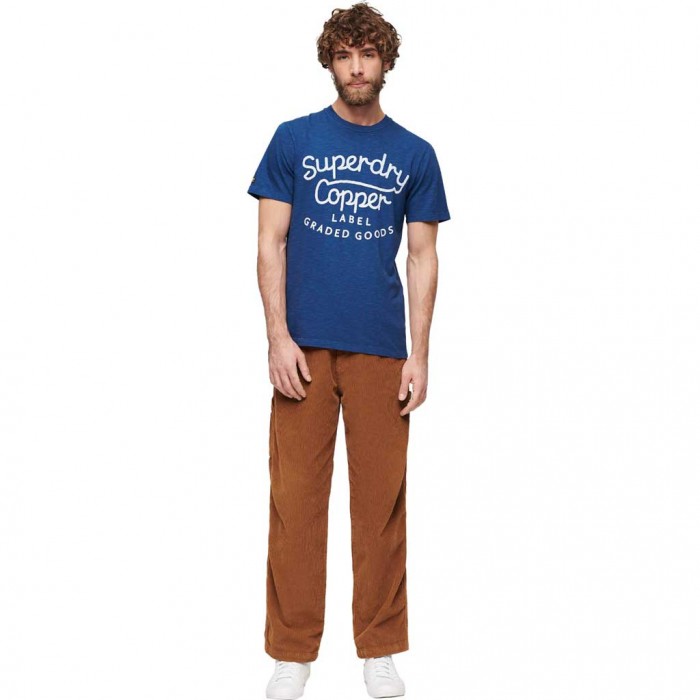 SUPERDRY COPPER LABEL SCRIPT BLUE