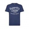 SUPERDRY COPPER LABEL SCRIPT BLUE