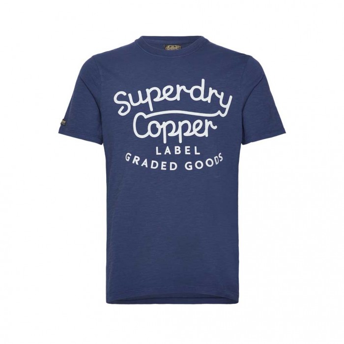 SUPERDRY COPPER LABEL SCRIPT BLUE