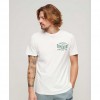 SUPERDRY Athletic College Graphic T-Shirt WHITE