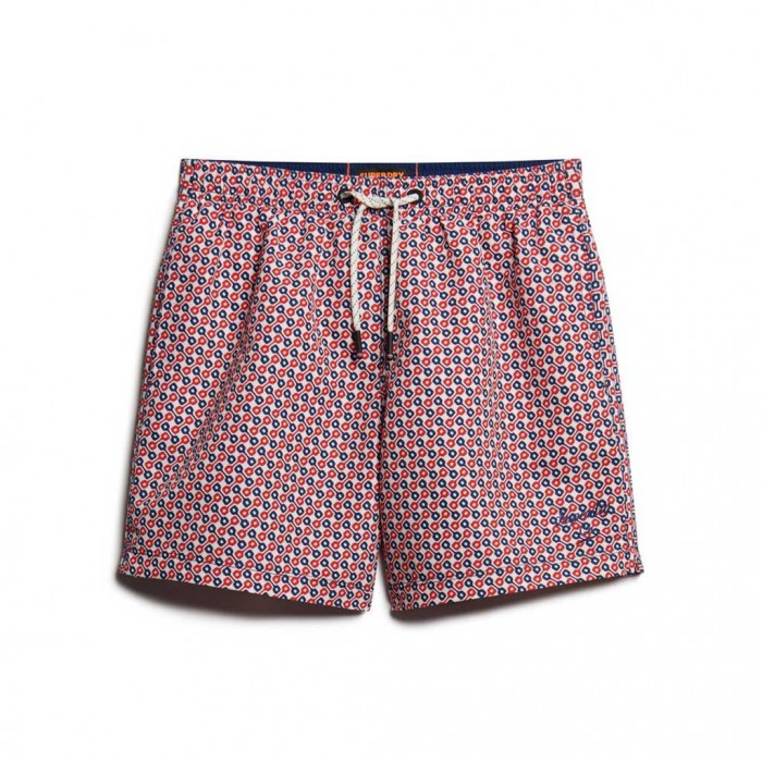 SUPERDRY Printed 15-inch Recycled Swim Shorts Tricolour Geo Print