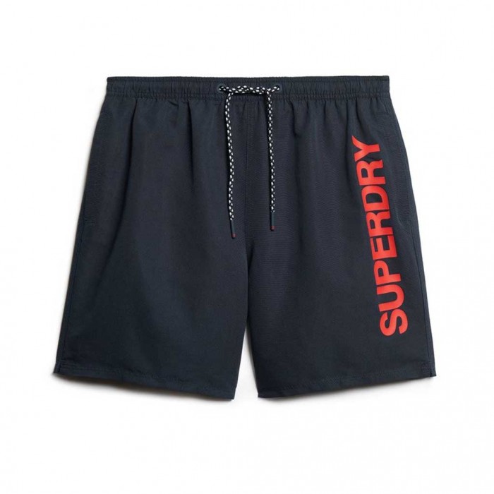 SUPERDRY Sport Graphic 17-inch Recycled Swim Shorts BLUE