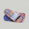 SUPERDRY Marble Vegan Pool Sliders Multi Aop