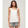 SUPERDRY Scoop Neck Tank Top WHITE