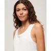 SUPERDRY Scoop Neck Tank Top WHITE