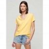 SUPERDRY Short Sleeve Women's Blouse Pale YELLOW