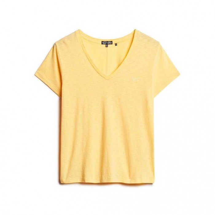 SUPERDRY Short Sleeve Women's Blouse Pale YELLOW