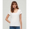 SUPERDRY Studios Scoop Neck T-Shirt WHITE