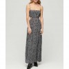 SUPERDRY Sheered Back Maxi Dress BLACK