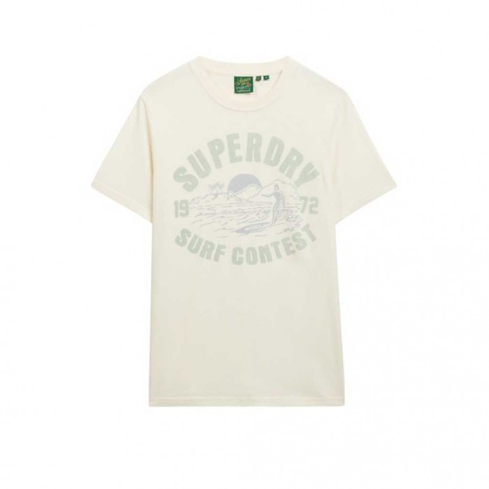 SUPERDRY LO-FIT RELAXED TEE ECRU