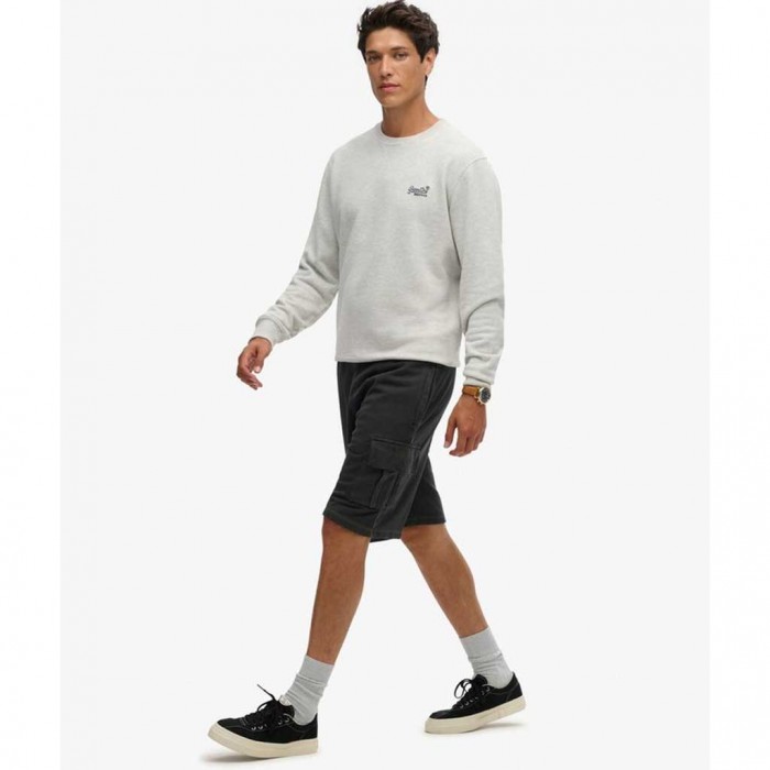 SUPERDRY Contrast Stitch Cargo Shorts BLACK