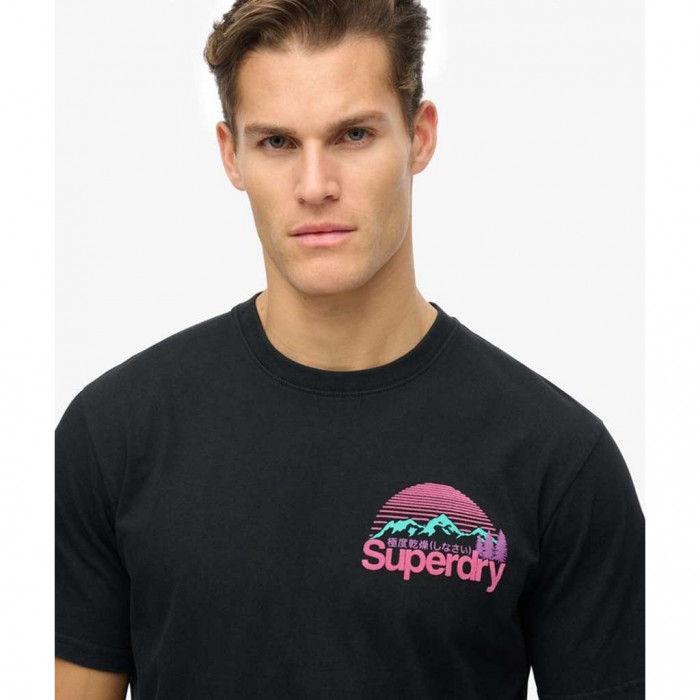 SUPERDRY MAN T SHIRT LOGO BLACK