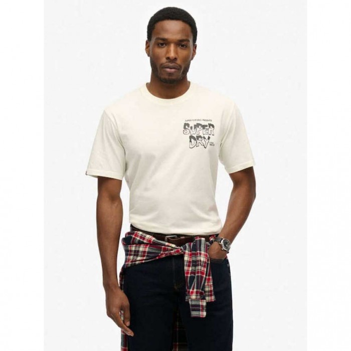 SUPERDRY MAN LOOSE FIT T SHIRT WHITE