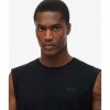 SUPERDRY RAW EDGE SLUB TANK BLACK