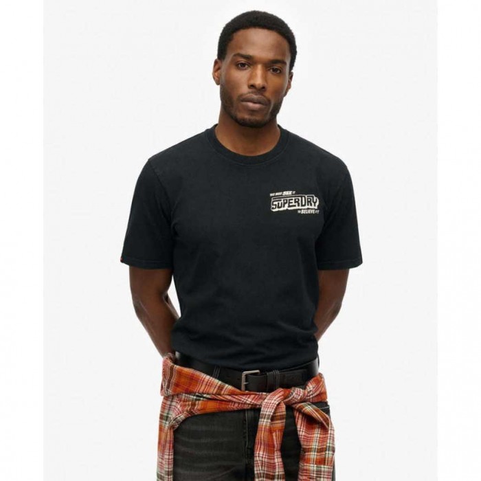 SUPERDRY MAN LOGO T-shirt Black