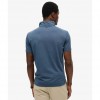 SUPERDRY Essential Jersey Polo Top BLUE