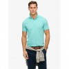 SUPERDRY Men's City Pique Polo Aqua Sky Turquoise