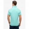 SUPERDRY Men's City Pique Polo Aqua Sky Turquoise