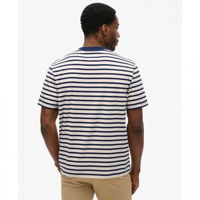 SUPERDRY MERCAND STRIPE TEE BLUE/WHITE