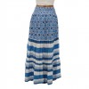 SUPERDRY W D2 OVIN PRINTED MAXI SKIRT BLUE SUPERDRY W D2 OVIN PRINTED MAXI SKIRT BLUE
