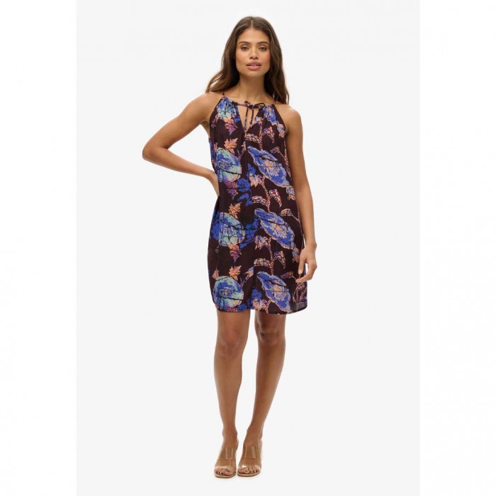 SUPERDRY Beach Cami Mini Dress PURPLE