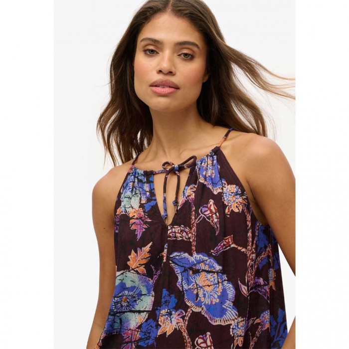 SUPERDRY Beach Cami Mini Dress PURPLE