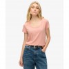 SUPERDRY Studios Scoop Neck T-Shirt PINK