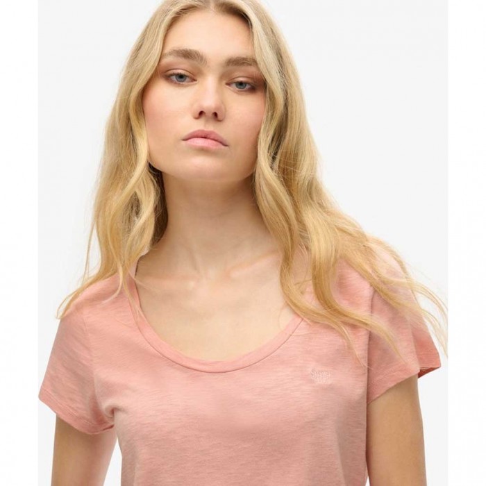 SUPERDRY Studios Scoop Neck T-Shirt PINK