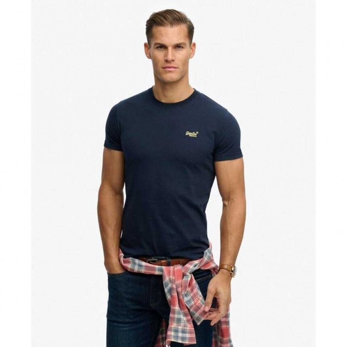 SUPERDRY Organic Cotton Essential Logo T-Shirt BLUE