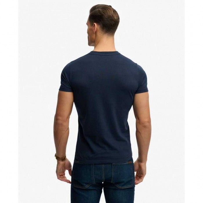 SUPERDRY Organic Cotton Essential Logo T-Shirt BLUE