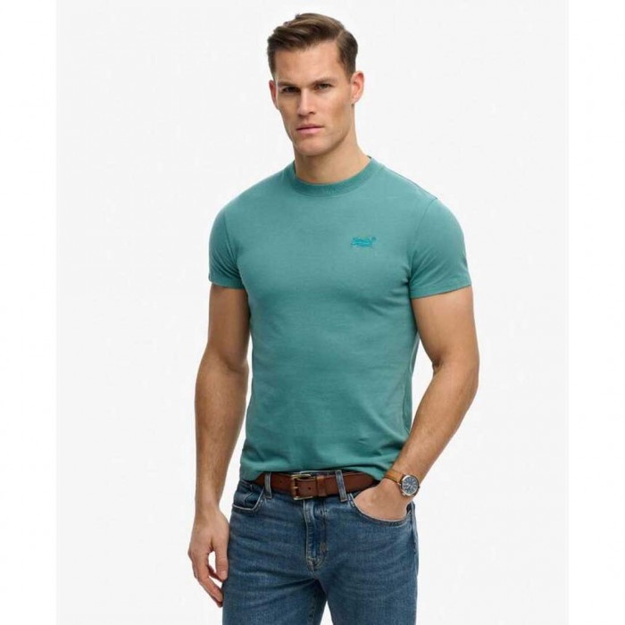SUPERDRY Organic Cotton Essential Logo T-Shirt TEAL
