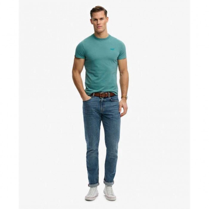 SUPERDRY Organic Cotton Essential Logo T-Shirt TEAL