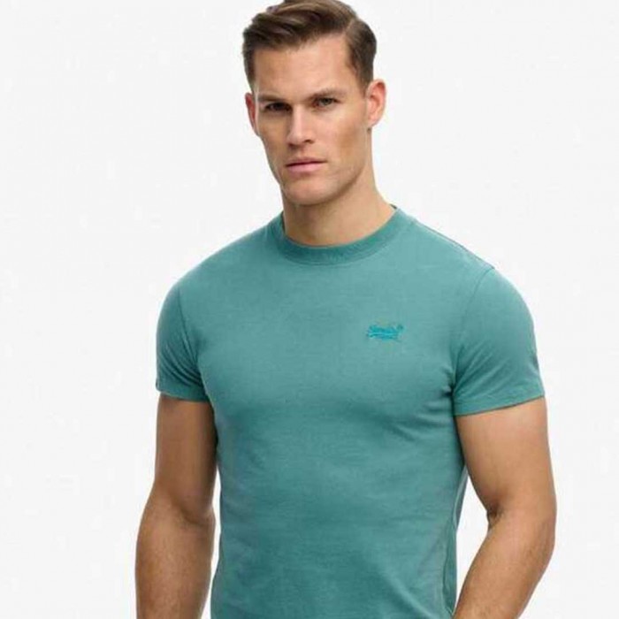 SUPERDRY Organic Cotton Essential Logo T-Shirt TEAL