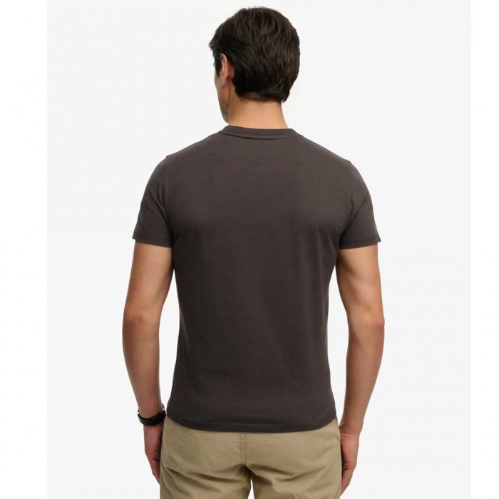 SUPERDRY T-shirt with logo Essential CARBON BLACK