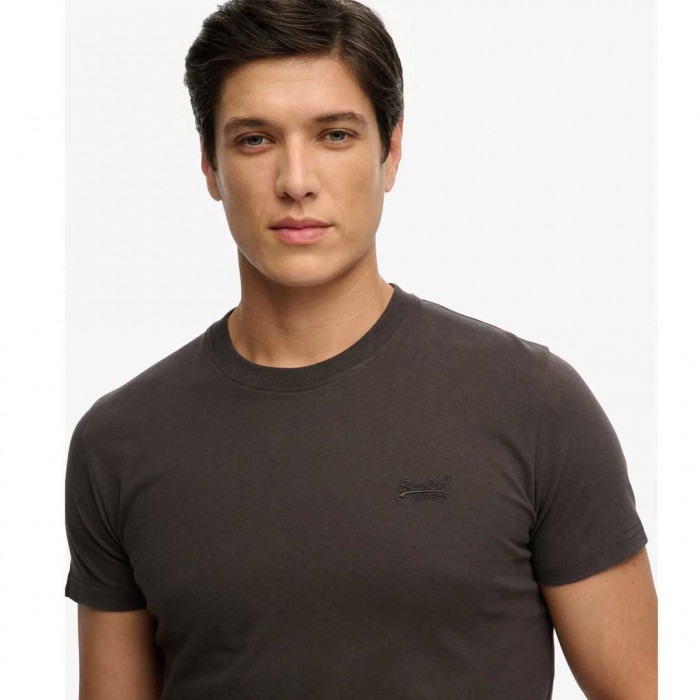 SUPERDRY T-shirt with logo Essential CARBON BLACK