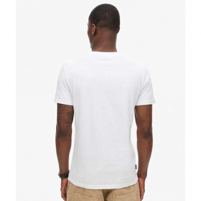 SUPERDRY Organic Cotton Essential Logo T-Shirt WHITE