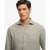 SUPERDRY Riviera MAN SHIRT LINEN GREEN