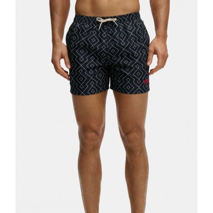 SUPERDRY Stud Men's Swim Shorts Blue with Patterns