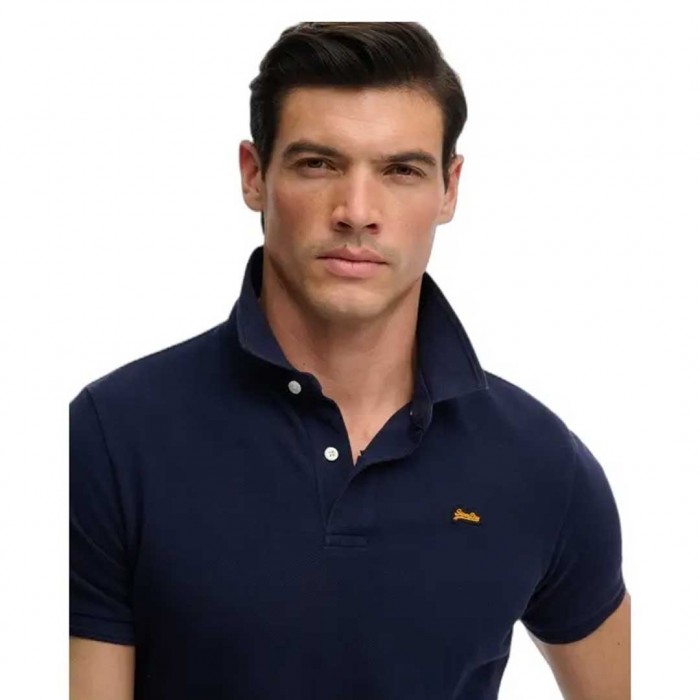 SUPERDRY MAN PIQUE POLO DARK BLUE