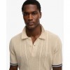 SUPERDRY Texture Polo KNITTED ECRU SUPERDRY Texture Polo KNITTED ECRU