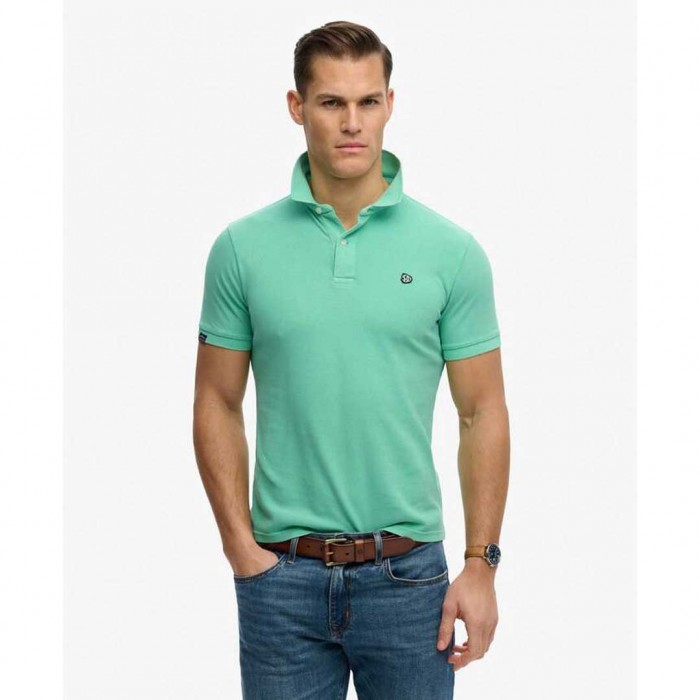 SUPERDRY Vintage Destroy Polo BUD GREEN