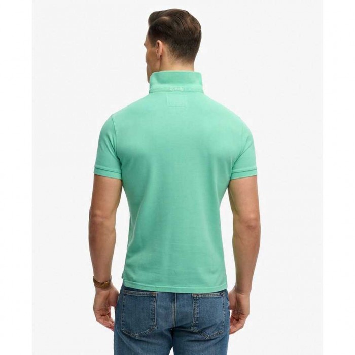 SUPERDRY Vintage Destroy Polo BUD GREEN