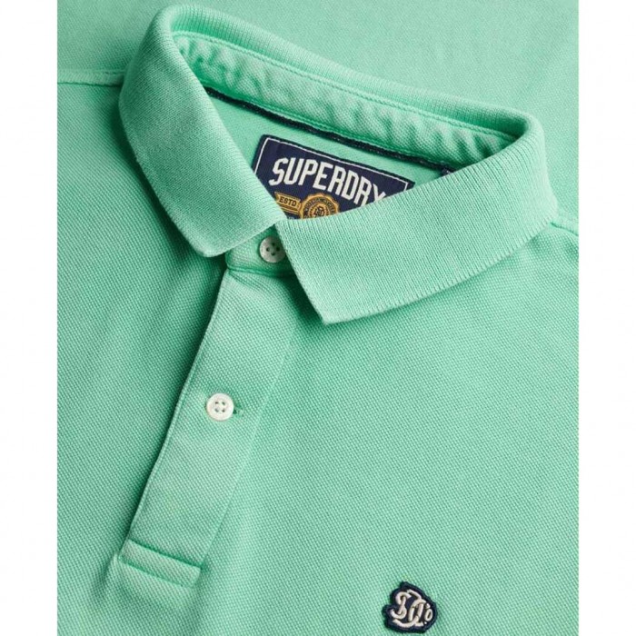 SUPERDRY Vintage Destroy Polo BUD GREEN