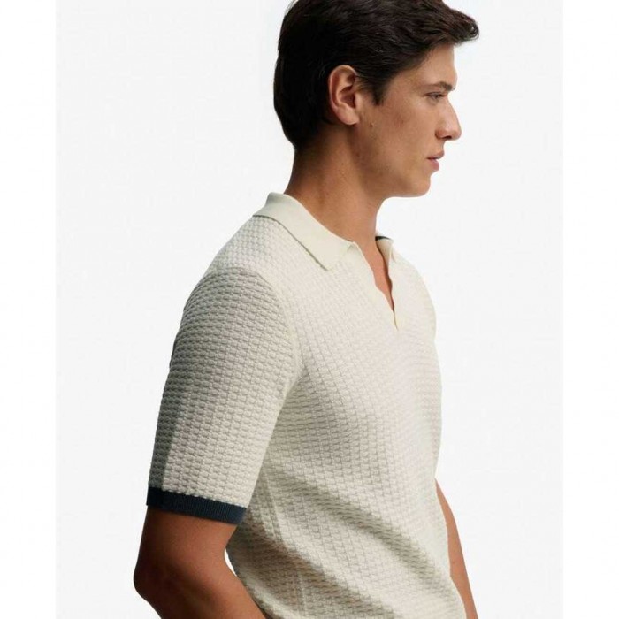 SUPERDRY Johnny Collar MAN POLO ECRU