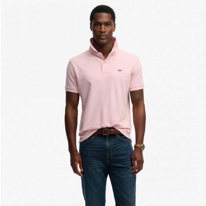 SUPERDRY MAN POLO T SHIRT PINK