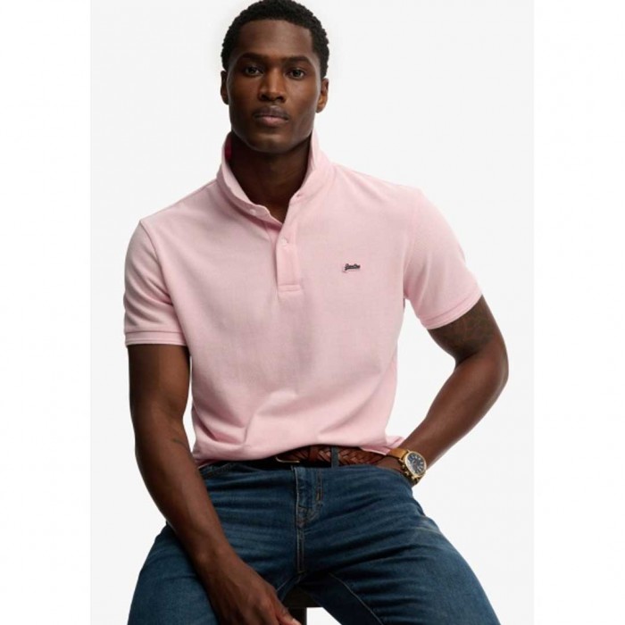SUPERDRY MAN POLO T SHIRT PINK