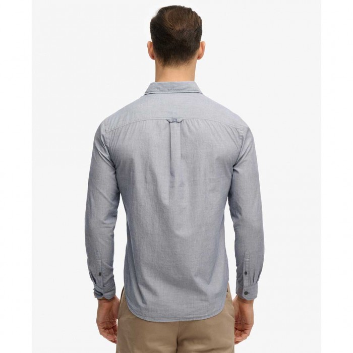 SUPERDRY M D2 Long Sleeve Shirt Blue SUPERDRY M D2 Long Sleeve Shirt Blue