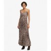 SUPERDRY WOMAN Printed Maxi Slip BROWN LEOPARD